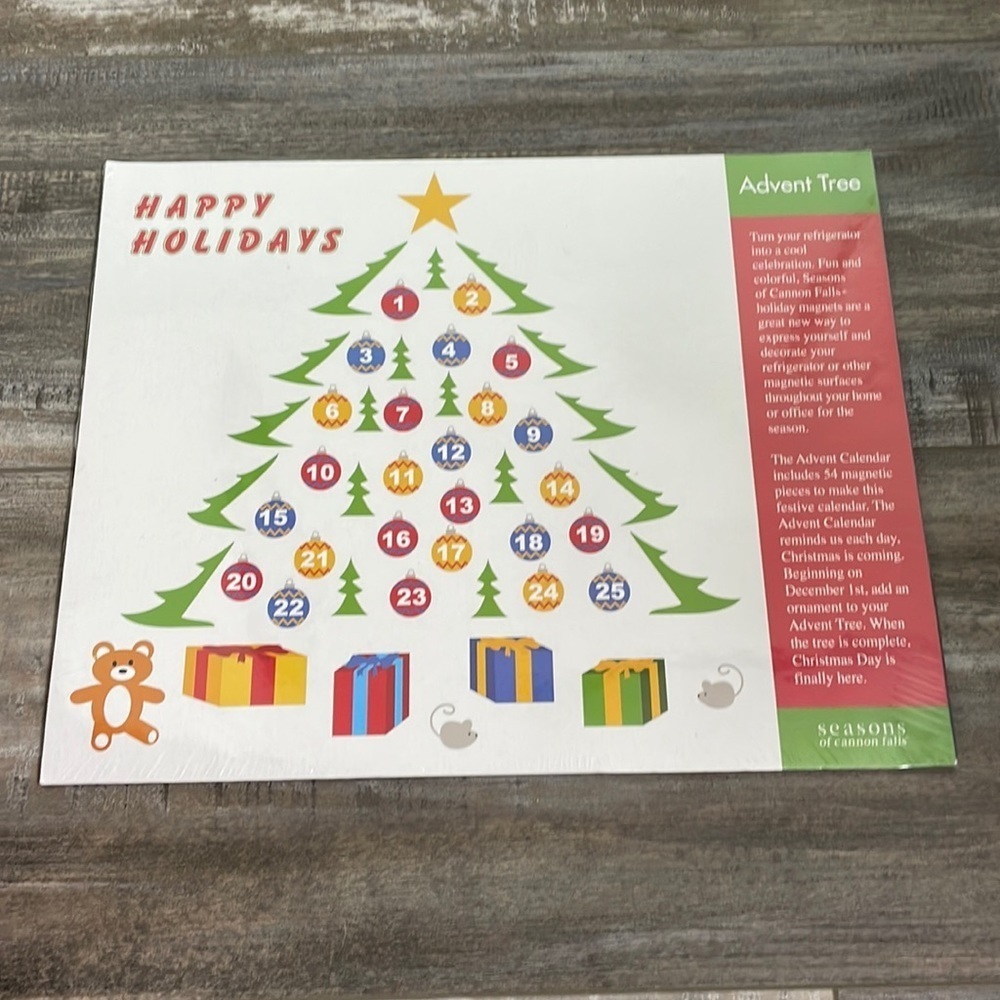 Magnetic reusable advent calendar NEW